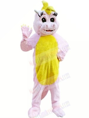 Pink Magic Dragon Mascot Costumes Cartoon