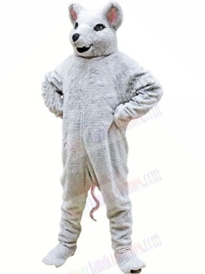 White Rodent Mascot Costumes Cartoon