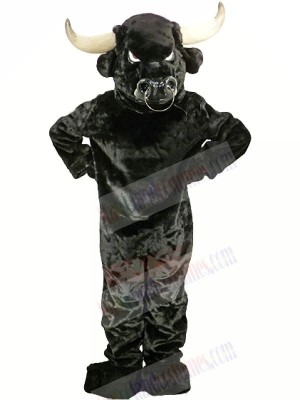 Strong Black Bull Adult Mascot Costumes Animal