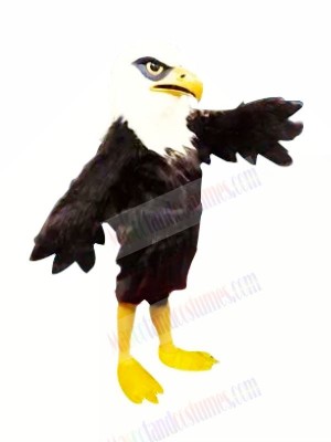 Furry Black Eagle Mascot Costumes 