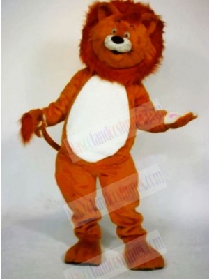 Realistic Cute Lion Mascot Costumes Cartoon