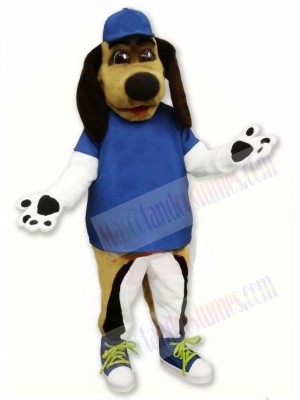 Beagle Dog with Blue Hat Mascot Costumes Animal	