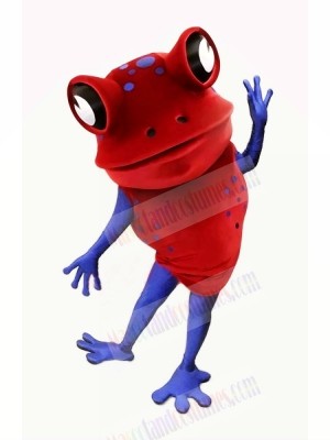 Red Funny Frog Mascot Costumes Cartoon