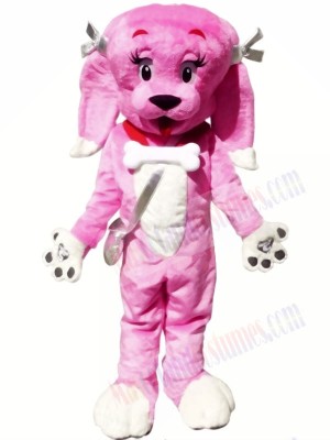 Cute Pink Dog Mascot Costumes Animal