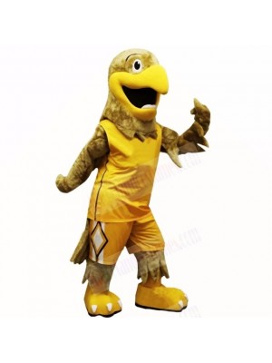 Sport Yellow Hawk Mascot Costumes Cartoon