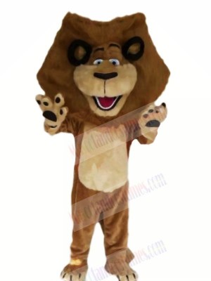 Happy Brown Lion Mascot Costumes Cheap	