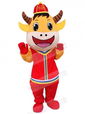 Cow mascot costume