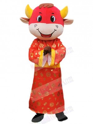 Cow mascot costume