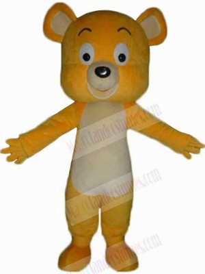 Cartoon Yellow Bear Mascot Costume For Adults Mascot Heads