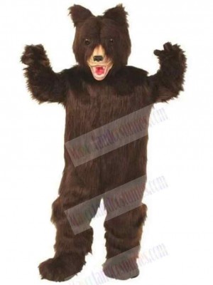 Fierce Brown Bear Mascot Costume For Adults Mascot Heads