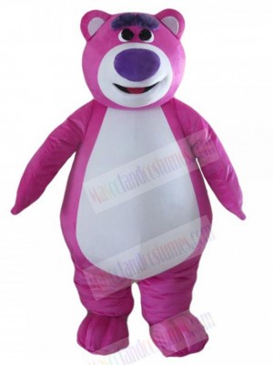 Cute Rose Red Bear Mascot Costume For Adults Mascot Heads