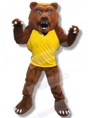 Power Grizzly Bear Mascot Costume For Adults Mascot Heads