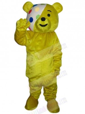 Ribbon Bear Mascot Costume For Adults Mascot Heads