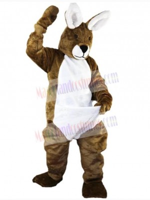 Brown and White Rabbit Mascot Costume Animal