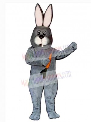 Funny Grey Rabbit Mascot Costume Animal