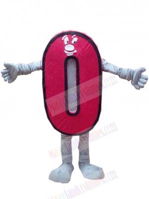 Arabic Number Zero Mascot Costume