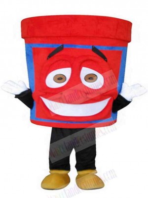 Red Trash Can Mascot Costume