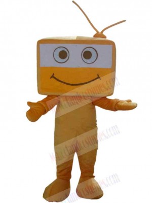 Orange TV Television Mascot Costume