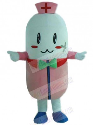 Pink Pill Mascot Costume