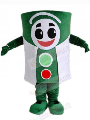 Green Traffic Light Mascot Costume
