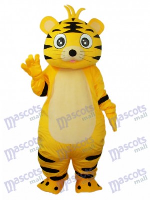Small Yellow Tiger Mascot Adult Costume Animal 