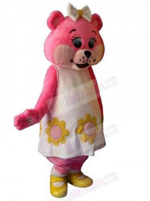 Fantasy Pink Bear Mascot Costume Animal