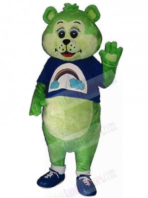 Fantasy Green Bear Mascot Costume Animal