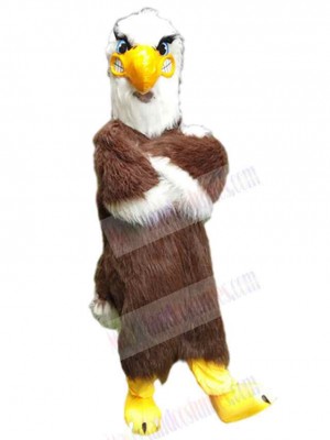 High Quality Brown Eagle Hawk Mascot Costume Animal