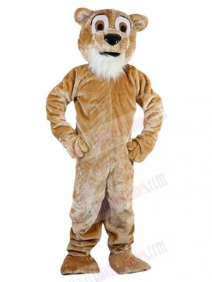 Yellow Brown Lion Mascot Costume Animal