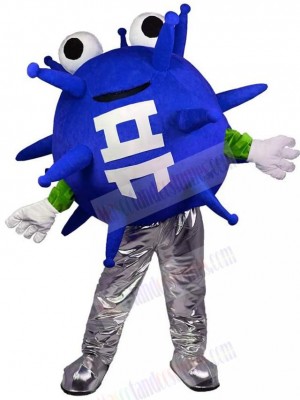 Blue Virus Mascot Costume