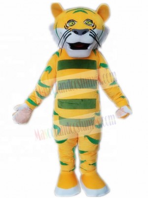 Tactful Yellow Tiger Mascot Costume Animal