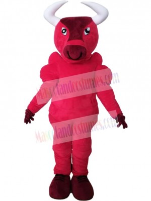 Red Bull Mascot Costume Animal