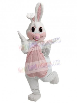 Lovely White Bunny Mascot Costume Animal