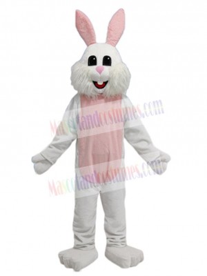 Funny White Bunny Mascot Costume Animal