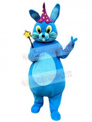 Blue Rabbit Mascot Costume Animal