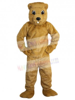 Yellow Gopher Mascot Costume Animal