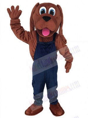 Cute Bloodhound Dog Mascot Costume
