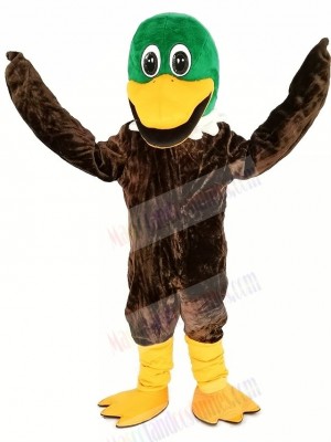 Green Head Mallard Duck Mascot Costume Animal