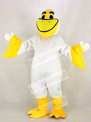 Realistic Cute Peter Pelican Mascot Costume Cartoon
