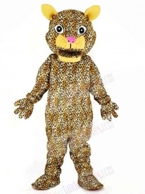 Leaping Leopard Mascot Costume Cartoon