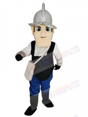 Conquistador Mascot Costume People with Silver Hat