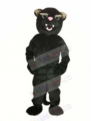 Black Muscle Panther Mascot Costume