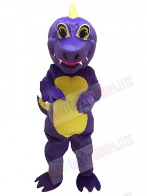 Cute Purple Dunkan Dragon Mascot Costume