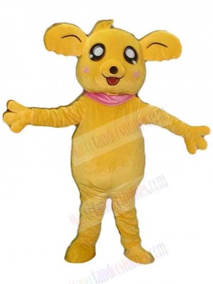 Cartoon Golden Bear Mascot Costume Animal