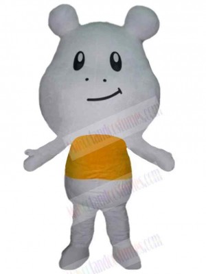 White Cartoon Bear Mascot Costume Animal