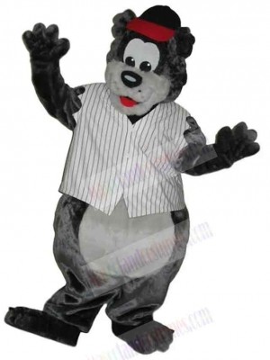 Customized Grey Bear Mascot Costume Animal