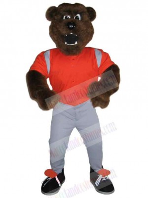 Ferocious Brown Bear Mascot Costume Animal