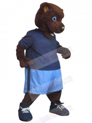 High School Brown Bear Mascot Costume Animal