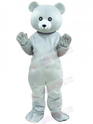 Friendly Gray Bear Mascot Costume Animal