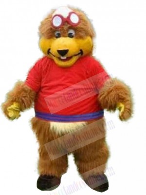 Long Wool Bear Mascot Costume Animal